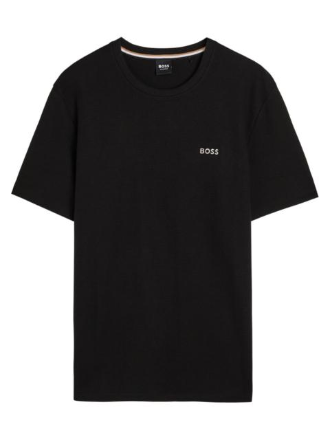 Boss Waffle Cotton-blend T-shirt