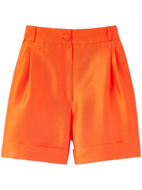 Daniel pleat-detail shorts