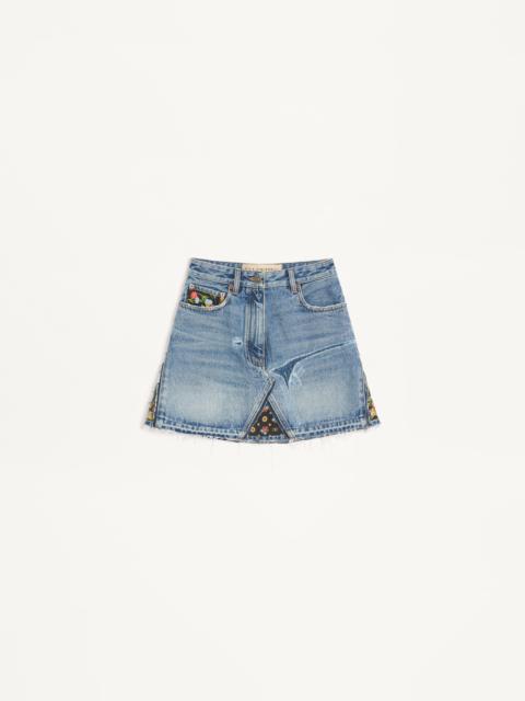 SHORT DENIM SKIRT