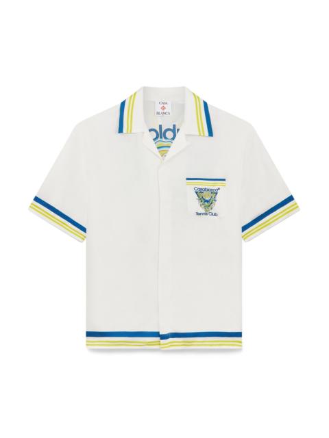Tennis Club Short Sleeve Silk Shirt