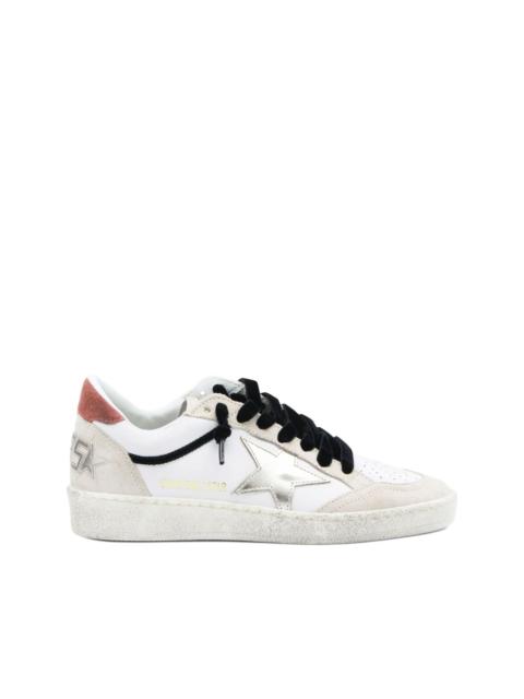 star-detail leather sneakers