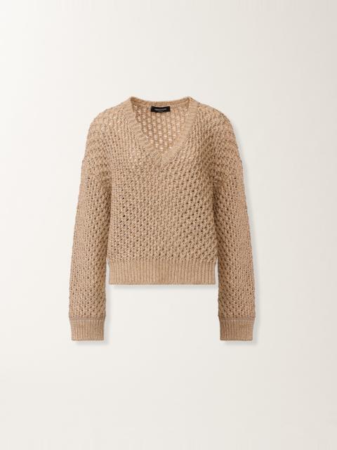 Mouliné knit sweater