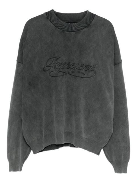 logo-embroidered sweatshirt