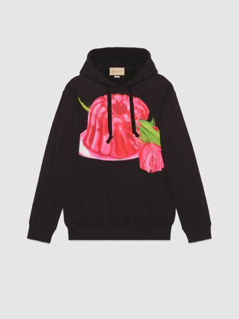 Cotton jersey printed sweatshirt