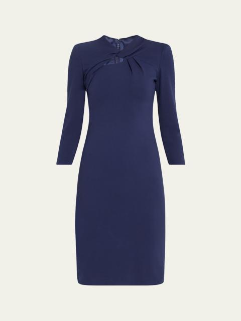 Milano Twist-Front Jersey Dress