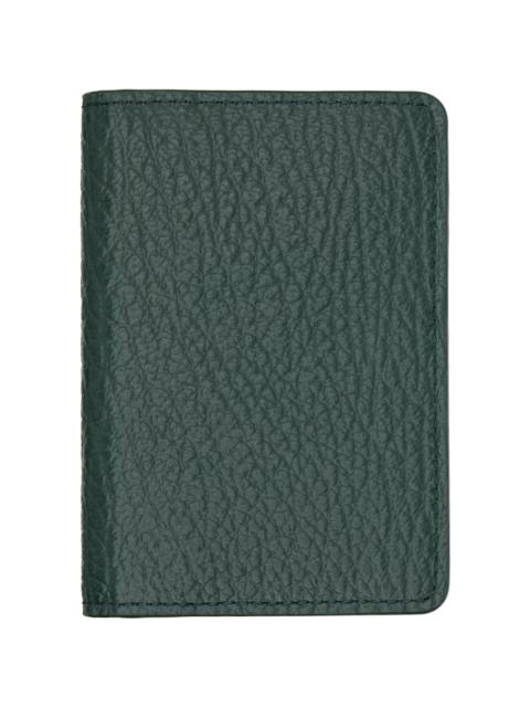 Green Four Stitches Card Holder