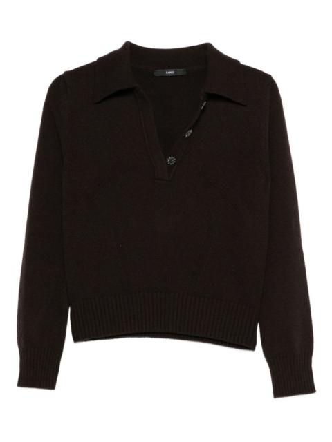 polo-collar sweater