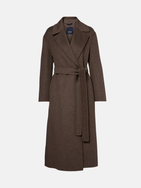 Luna virgin wool wrap coat