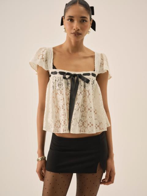 Creampuff Lace Top