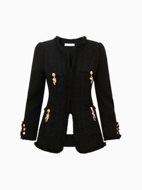Adrina Tweed Embellished Jacket