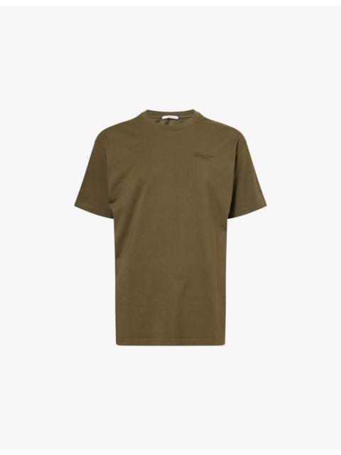 Brand-Print Crewneck Cotton-Jersey T-Shirt