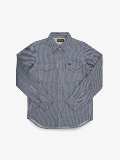 12OZ HICKORY STRIPE CPO SHIRT - INDIGO