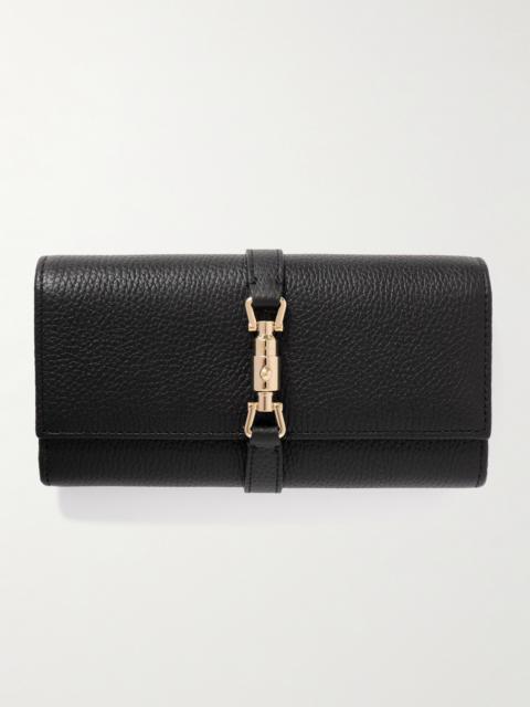 Jackie 1961 Embellished Textured-leather Continental Wallet