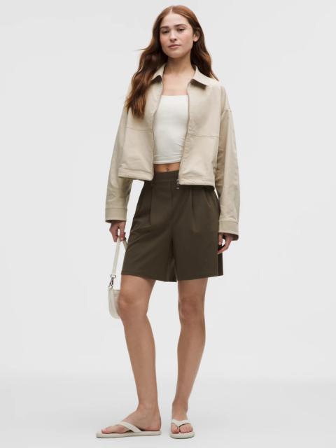 Daydrift Pleated High-Rise Short 7"