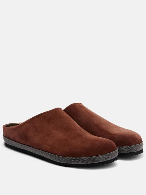 Monili suede clogs
