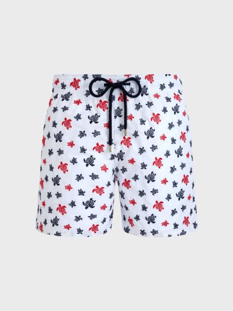 Men Swim Trunks Embroidered Micro Ronde des tortues - Limited Edition