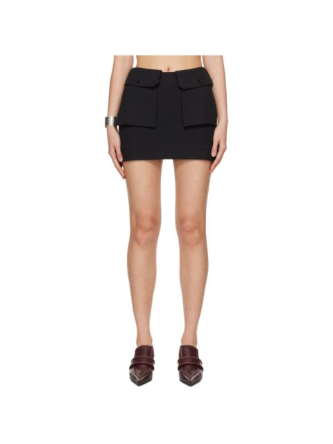 Black Zeigler Miniskirt