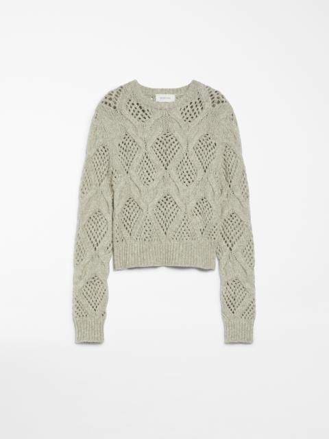NARVEL Diamond-knit crew-neck sweater