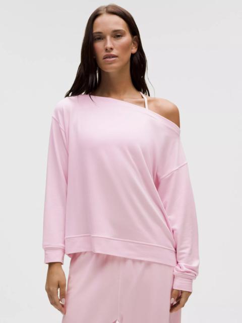 BeCalm Oversized Boatneck Long-Sleeve Shirt