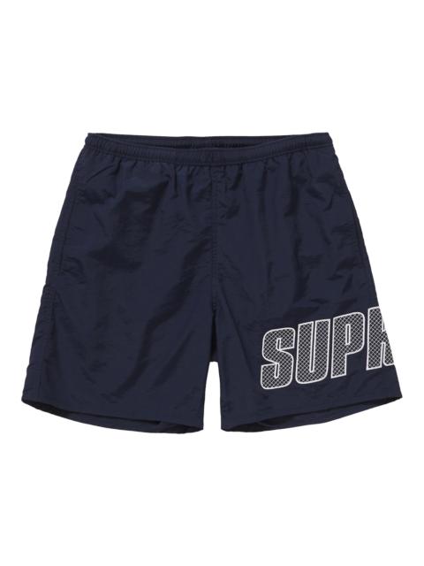 Supreme Logo Applique Water Short Navy