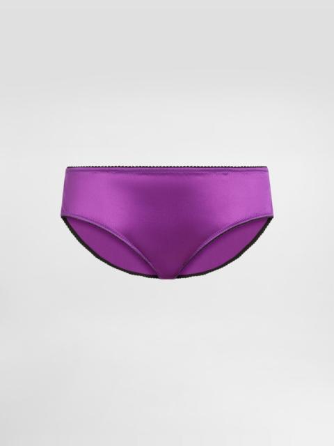 Stretch satin briefs