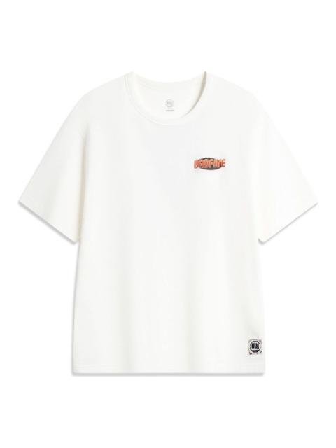 Li-Ning BadFive Hoops Graphic T-shirt 'White' AHSU149-1