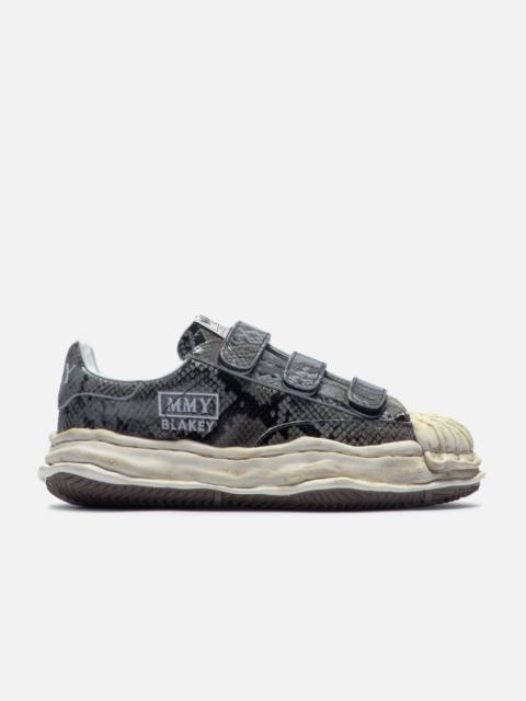 "BLAKEY" OG SOLE PYTHON PRINTED LEATHER LOW-TOP SNEAKER
