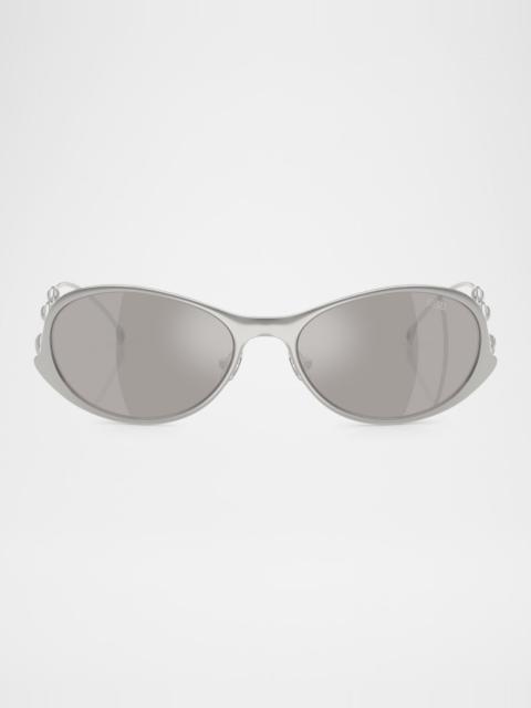 Men's DL1014 Oval Sunglasses