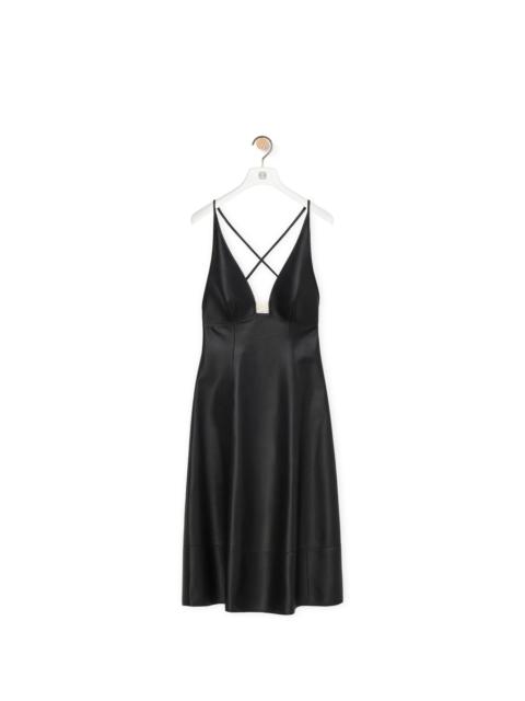 Anagram strappy dress in nappa