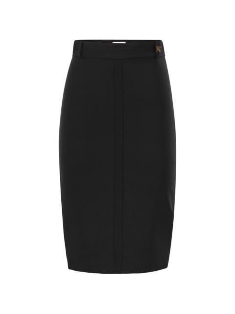 logo-detail midi skirt