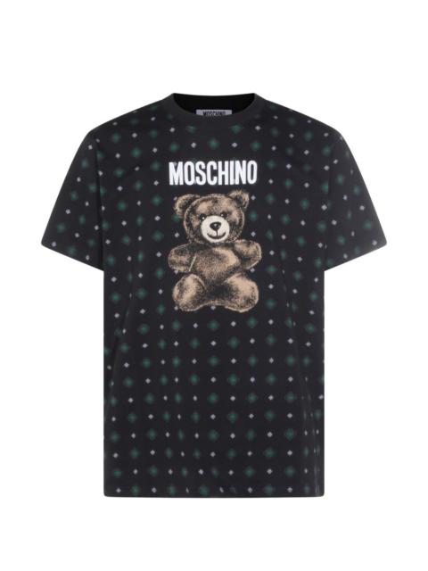 bear-print T-shirt