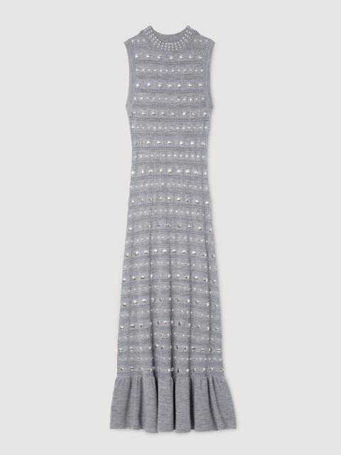 KNIT MAXI DRESS WITH STUDS