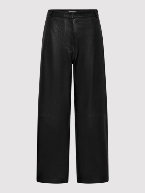 Leather Balloon Pants - Black