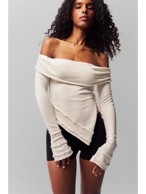 SOLER FOLD OVER KNIT TOP