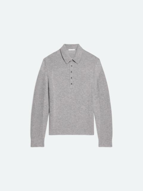 BLOCK POLO SWEATER