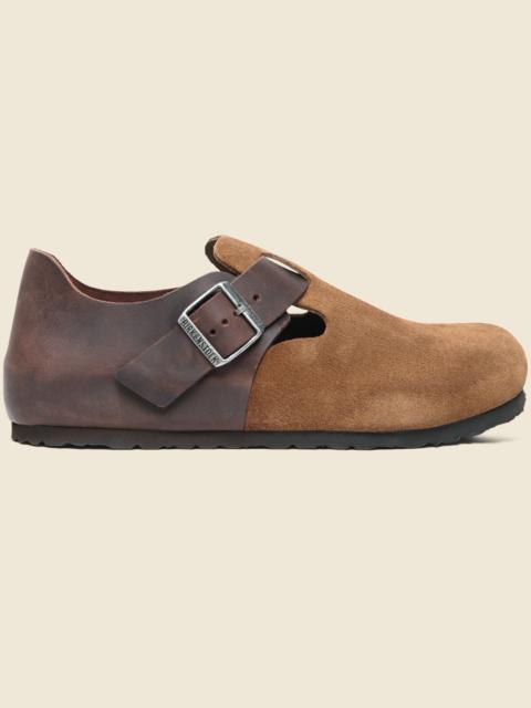 London Clog - Dark Tea Suede/Habana Leather
