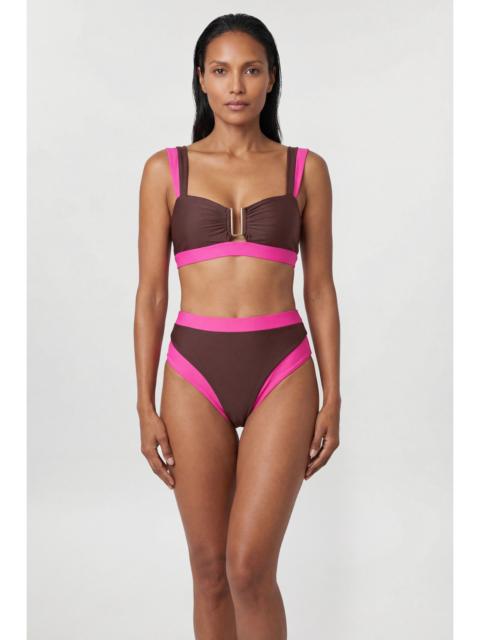 Contrast Trim Bikini Top