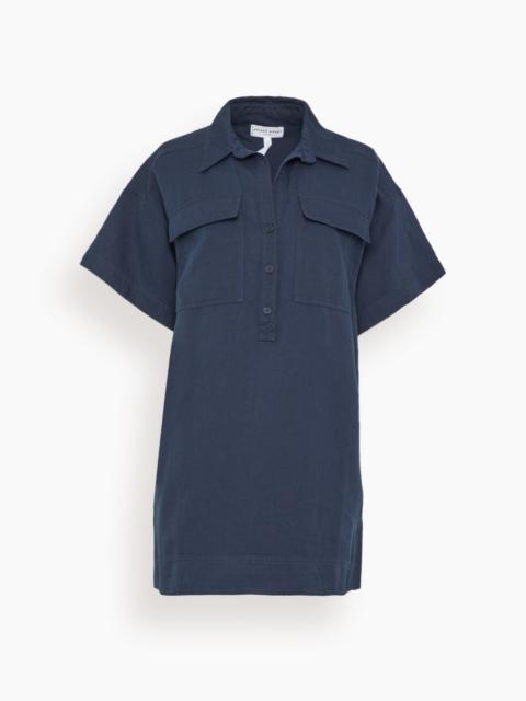 Stefana Shift Dress in Navy