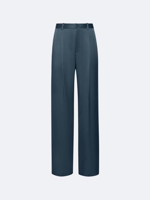 Satin Relaxed Pleated Pant