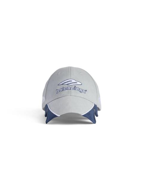 Men's 3b Football Cap in Light Grey/blue