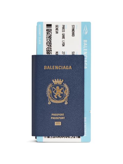 Men's Passport Long Wallet 1 Ticket in Passport Blue