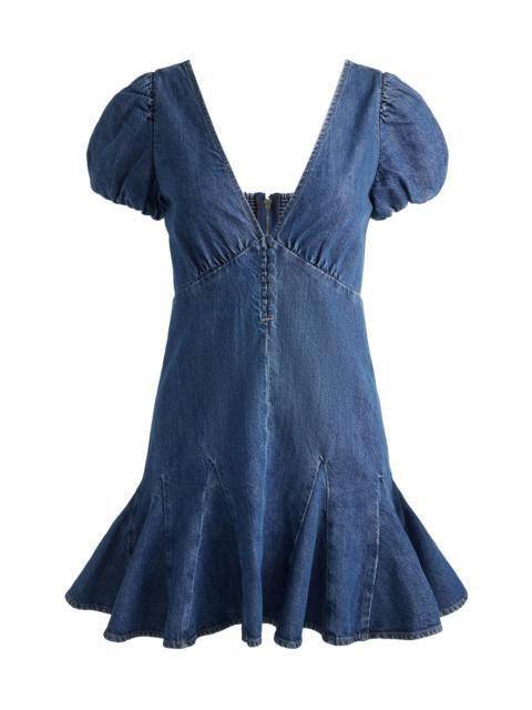 FARA DENIM MINI DRESS