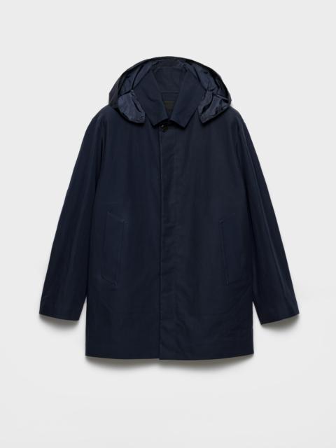 Hooded cotton coat
