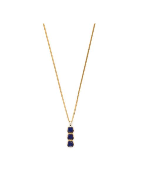 Mini Cushion lapis lazuli pendant necklace