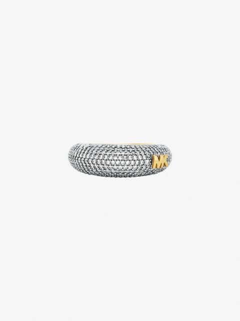 Pavé Two-Tone Dome Ring