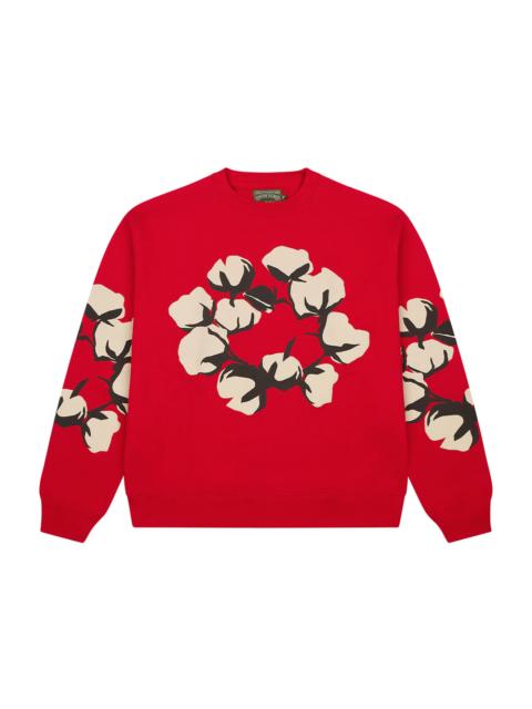 Denim Tears x CPFM Cactus Tears Crewneck Red