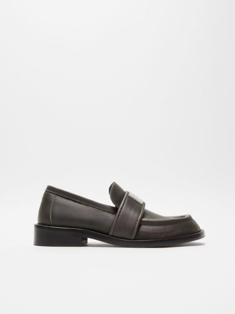 Leather loafers - Brown