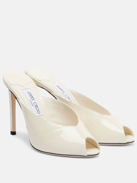 Brigitte 100 patent leather mules