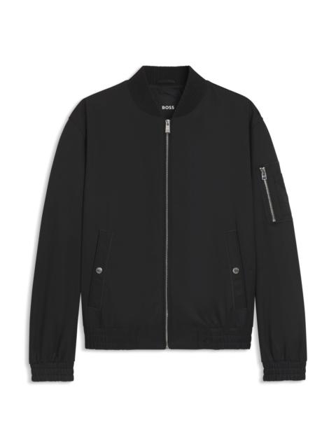 WATER-REPELLENT JACKET WITH DOUBLE B MONOGRAM TRIM
