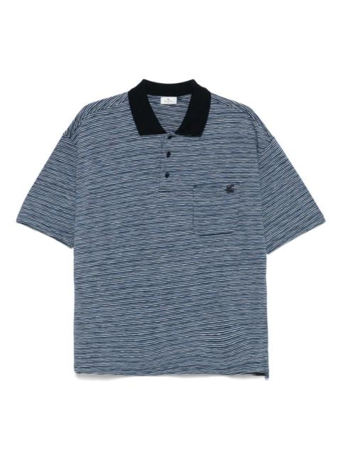 striped polo shirt